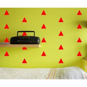 Bugybagy Kırmızı Üçgen 5 cm 128 Parça Sticker