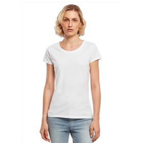 Build Your Brand Basic Tee Kısa Kollu Yuvarlak Yaka Beyaz Kadın T-shirt