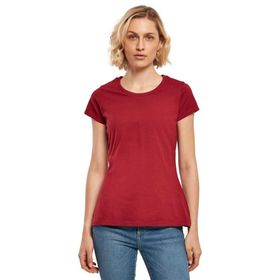 Build Your Brand Basic Tee Kısa Kollu Yuvarlak Yaka Burgundy Kadın T-shirt