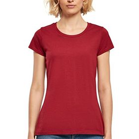 Build Your Brand Basic Tee Kısa Kollu Yuvarlak Yaka Burgundy Kadın T-shirt