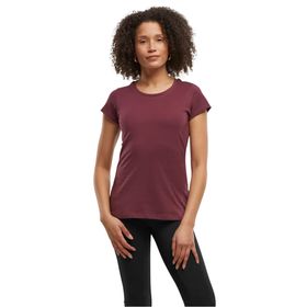 Build Your Brand Basic Tee Kısa Kollu Yuvarlak Yaka Burgundy Kadın T-shirt