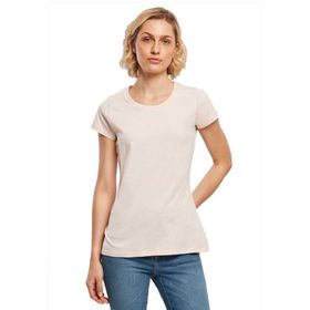 Build Your Brand Basic Tee Kısa Kollu Yuvarlak Yaka Pembe Kadın T-shirt
