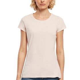 Build Your Brand Basic Tee Kısa Kollu Yuvarlak Yaka Pembe Kadın T-shirt