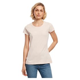 Build Your Brand Basic Tee Kısa Kollu Yuvarlak Yaka Pembe Kadın T-shirt