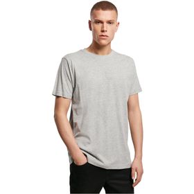 Build Your Brand Basic Yuvarlak Yaka Gri Erkek T-shirt