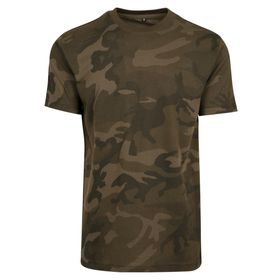 Build Your Brand Camo Tee Yeşil Erkek T-shirt