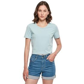 Build Your Brand Cropped Tee Ocean Blue Kadın T-shirt