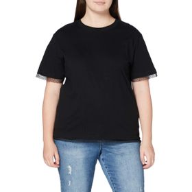 Build Your Brand Ladies Laces Tee Siyah Kadın T-Shirt