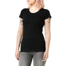 Build Your Brand Ladies Merch Tee Siyah Kadın T-shirt