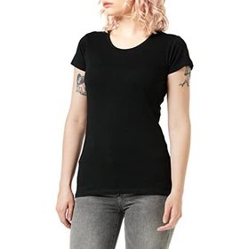 Build Your Brand Ladies Merch Tee Siyah Kadın T-shirt