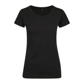 Build Your Brand Ladies Merch Tee Siyah Kadın T-shirt
