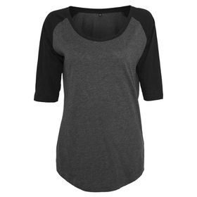 Build Your Brand Ladies Tee Kömür-Siyah Kadın T-shirt