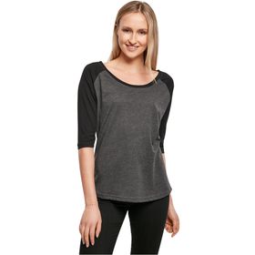 Build Your Brand Ladies Tee Kömür-Siyah Kadın T-shirt