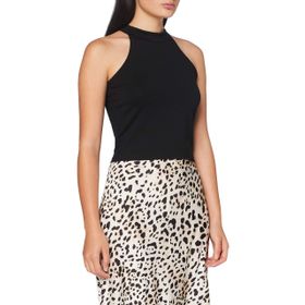 Build Your Brand Ladies Turtleneck Siyah Kadın T-Shirt