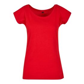 Build Your Brand Ladies Wide Neck Tee Cityred Kadın T-shirt
