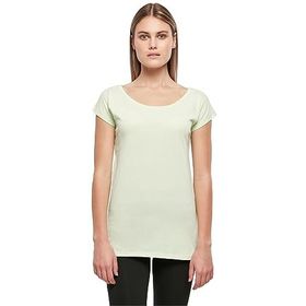 Build Your Brand Ladies Wide Neck Tee Lightmint Kadın T-shirt