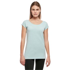 Build Your Brand Ladies Wide Neck Tee Oceanblue Kadın T-shirt