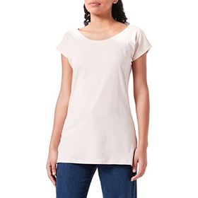 Build Your Brand Ladies Wide Neck Tee Pembe Kadın T-shirt