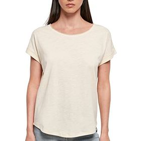 Build Your Brand Long Slub Tee Beyaz Kadın T-shirt
