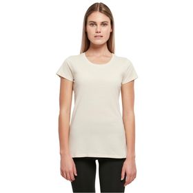 Build Your Brand Tee Kısa Kollu Yuvarlak Yaka Kum Kadın T-shirt