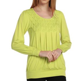 BULALGİY BGA030451 Kadın Kiwi Uzun Kollu Tişört