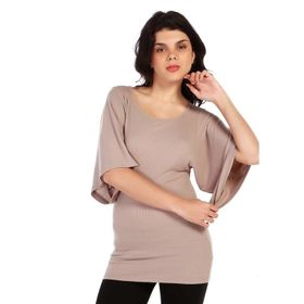 BULALGİY BGA033327 Kadın Vizon Kimono Tişört