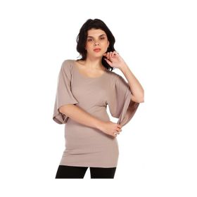 BULALGİY BGA033327 Kadın Vizon Kimono Tişört
