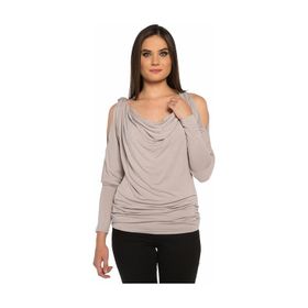 BULALGİY BGA050220 Kadın Gri Tişört