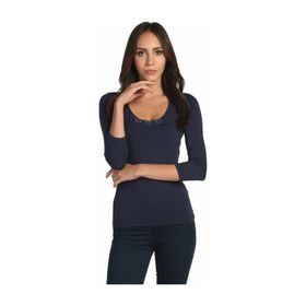 BULALGİY BGA783483 Kadın Lacivert 3/4 Kollu Tişört