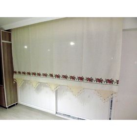 Buldan 140x300 El İşi Dantelli Kanaviçe Perde