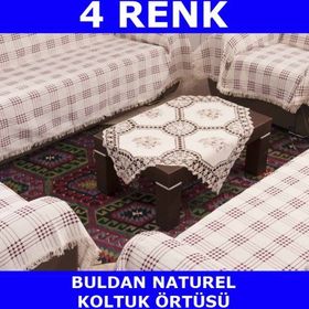 Buldan 3+2+1+1 Pamuklu Standart Koltuk Çekyat Örtüsü