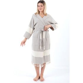 Buldan Concept Gri Celena Peştemal Bornoz