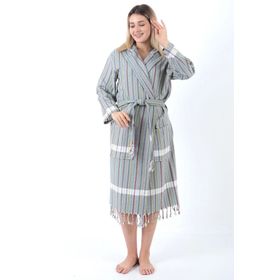 Buldan Concept Gri Sunaz Peştemal Bornoz