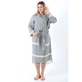 Buldan Concept Gri Sunaz Peştemal Bornoz