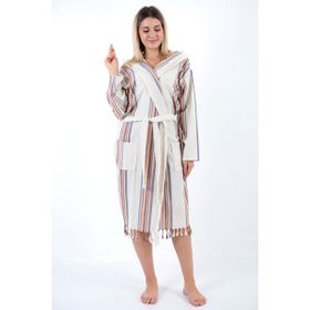 Buldan Concept Krem Adelina Peştemal Bornoz