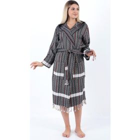 Buldan Concept Siyah Sunaz Peştemal Bornoz
