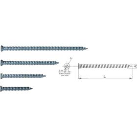 Buldex 7.5x80 8 cm 10 Adet Dubelsiz Vida