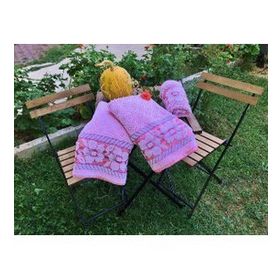 BuldumOnu Pembe Model 3'lü %100 Pamuk Banyo Havlusu Takım
