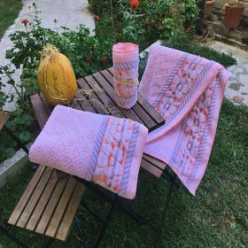 BuldumOnu Turuncu Model 3'lü %100 Pamuk Banyo Havlusu Takım