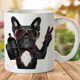 Bulldog Hangover Baskılı Kupa