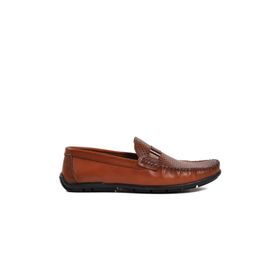 Bulldozer 221214D Taba Deri Erkek Loafer Ayakkabı