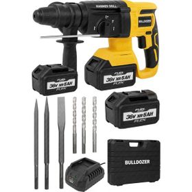 Bulldozer Pro 36 V Kömürsüz Şarjlı Çift Akülü Kırıcı Delici Matkap