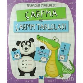 Bulmacalı Etkinlikler Çarpma ve Çarpım Tabloları - Penny Worms