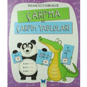 Bulmacalı Etkinlikler Çarpma ve Çarpım Tabloları - Penny Worms