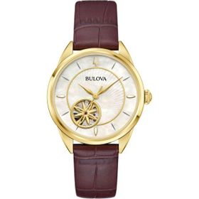 Bulova 97L179 Kahverengi Deri Kadın Kol Saati