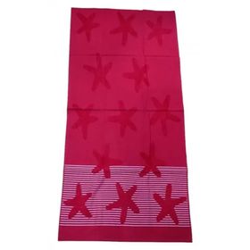 Bulteks Kırmızı 70x140 cm Jakarlı Plaj Havlusu