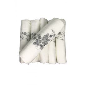 Bulteks Simli Nakışlı Kadife Desen 2 30x50 cm Havlu