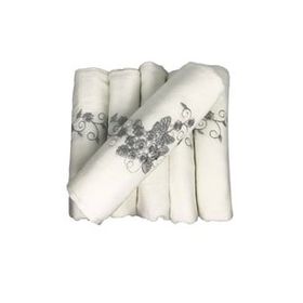 Bulteks Simli Nakışlı Kadife Desen 2 30x50 cm Havlu