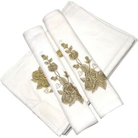 Bulteks Simli Nakışlı Kadife Desen 4 30x50 cm El Havlusu