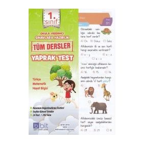Bulut Eğitim Ve Kültür Yayınları 1. Sınıf Tüm Dersler Çek Kopart Yaprak Test